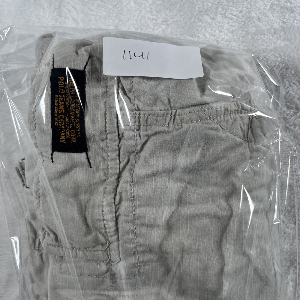 Polo Jeans co. Ralph Lauren men's Light Gray cargo shorts 36 - Picture 7 of 7